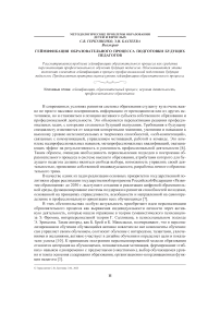 Геймификация образовательного процесса подготовки будущих педагогов