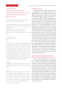 Special aspects of the cardiovascular system regulation and cerebral blood flow under gravitational influences. Review (part 2)