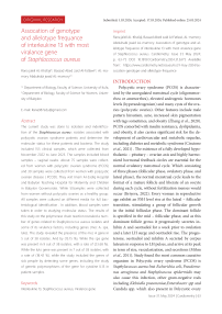 Assocation of genotype and allelotype frequance of interleukine 13 with most viralance gene of staphlococcus aureus