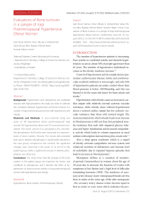 Evaluations of bone turnover in a sample of Iraqi postmenopausal hypertensive obese women