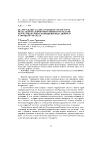 Сравнительный анализ зарубежных стран в части гражданско-правовой ответственности в области окружающей среды и возмещения вреда здоровью и имуществу граждан