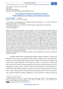 “From Northeast Passage to the Northern Sea Route”. A New Publication on the History of the Northern Sea Route