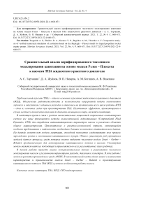 Comparative analy-sis of verified numerical simulation of cavitation based on the Rayleigh – Plesset model for liquid propellant rocket engine pumps