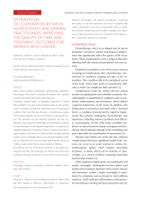 Optimization of cooperation between neurologists and general practitioners: improving the quality of care and treatment outcomes for patients with cancer