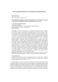 Механизмы защиты нематериальных благ в соответствии с нормами обычного права кочевых государств