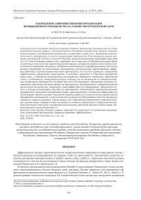 Направления совершенствования организации промышленного производства на основе инструментов Big Data