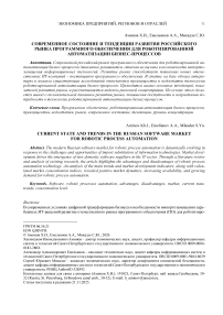 Современное состояние и тенденции развития российского рынка программного обеспечения для роботизированной автоматизации бизнес-процессов