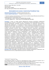 Демографические вызовы и перспективы Республики Тыва