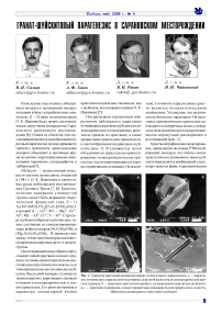 Гранат-шуйскитовый парагенезис в Сарановском месторождении