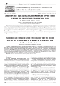 Палеогеографические и седиментационные особенности формирования старичных отложений в палеорусле реки Куи на северо-западе Большеземельской тундры