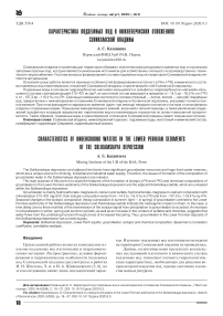 Характеристика подземных вод в нижнепермских отложениях Соликамской впадины