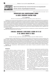 Литологический состав неоплейстоценового аллювия на востоке европейской Субарктики России