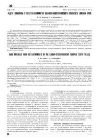 Rare minerals from metaultramafic of the Ilmeny-Vishnevogorsky complex (South Urals)