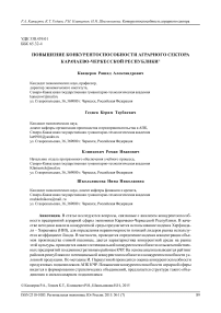 Повышение конкурентоспособности аграрного сектора Карачаево-Черкесской Республики