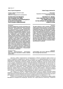 Теоретическая модель построения системы преступлений, выражающихся в распространении порочащих измышлений