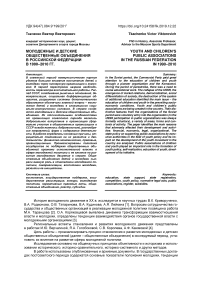 Молодежные и детские общественные объединения в Российской Федерации в 1990-2010 гг