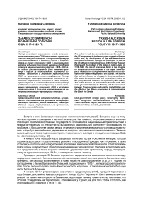 Закавказский регион во внешней политике США 1917-1920 гг