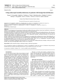 Using endoscopic hemithyroidectomy in patients with benign thyroid diseases