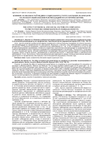 Влияние особенностей медико-социального статуса больных псориазом на полноту выполнения рекомендаций по его профилактике