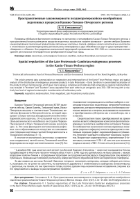 Пространственные закономерности позднепротерозойско-кембрийских эндогенных процессов Канино-Тимано-Печорского региона
