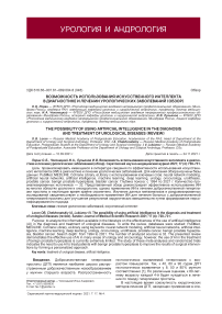 Возможность использования искусственного интеллекта в диагностике и лечении урологических заболеваний (обзор)