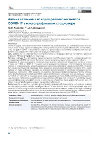 Анализ летальных исходов реконвалесцентов COVID-19 в многопрофильном стационаре