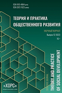 12, 2023 - Теория и практика общественного развития