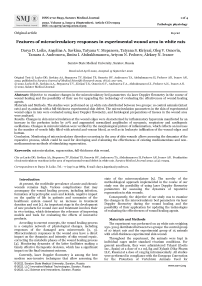 Features of microcirculatory responses in experimental wound area in white rats