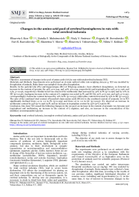 Changes in the amino acid pool of cerebral hemispheres in rats with total cerebral ischemia