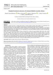 Surgical treatment outcomes of resistant diabetic macular edema