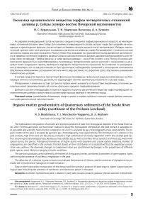 Геохимия органического вещества торфов четвертичных отложений долины р. Сейды (северо-восток Печорской низменности)