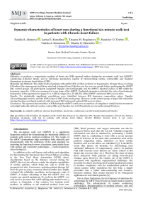 Dynamic characteristics of heart rate during a functional six-minute walk test in patients with Chronic heart failure