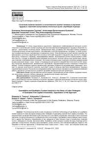 Сочетание количественного и качественного контент-анализа в изучении трудовых стратегий выпускников столичных вузов: апробация подхода