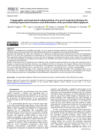 Topographic and anatomical substantiation of a novel surgical technique for treating impression fractures and deformities of the proximal tibial epiphysis