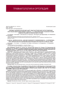 Клинико-морфологические и МРТ-диагностические сопоставления при грыже межпозвонкового диска LV–SI с выраженной тучноклеточной инфильтрацией (клинический случай)