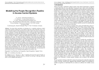 Modelling the people recognition pipeline in access control systems