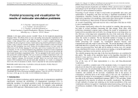 Parallel processing and visualization for results of molecular simulation problems