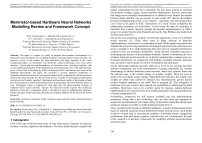 Memristor-based hardware neural networks modelling review and framework concept