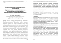 Композиционная модель и способ построения функционально-ориентированных информационных ресурсов информационно-управляющих систем