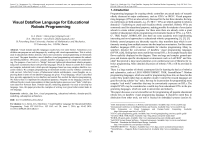 Visual dataflow language for educational robots programming