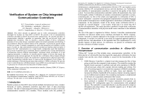 Verification of system on chip integrated communication controllers