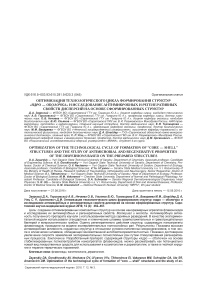 Оптимизация технологического цикла формирования структур "ядро - оболочка" и исследование антимикробных и регенеративных свойств дисперсий на основе сформированных структур