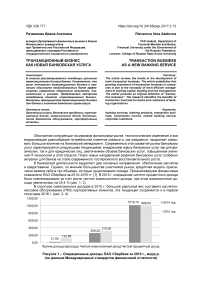 Транзакционный бизнес как новая банковская услуга