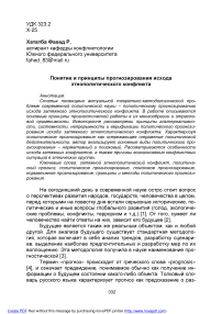 Понятие и принципы прогнозирования исхода этнополитического конфликта