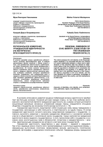 Региональное измерение гражданской идентичности (на материалах Краснодарского края)