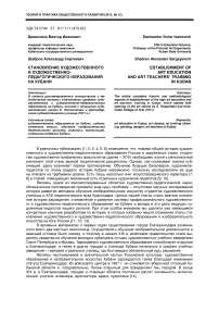 Становление художественного и художественно-педагогического образования на Кубани