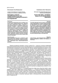 Молодежь и малое предпринимательство: результаты социологического исследования