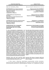 Формирование сети учреждений культуры и средств массовой информации 1960-1970-х годов в Дагестане