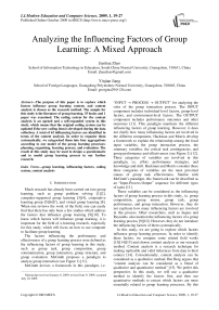 Analyzing the Influencing Factors of Group Learning: A Mixed Approach