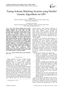 Tuning Schema Matching Systems using Parallel Genetic Algorithms on GPU